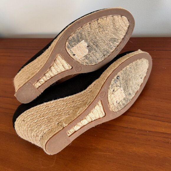 J. Crew Canvas Espadrille Wedges size 9.5 - Picture 4 of 4